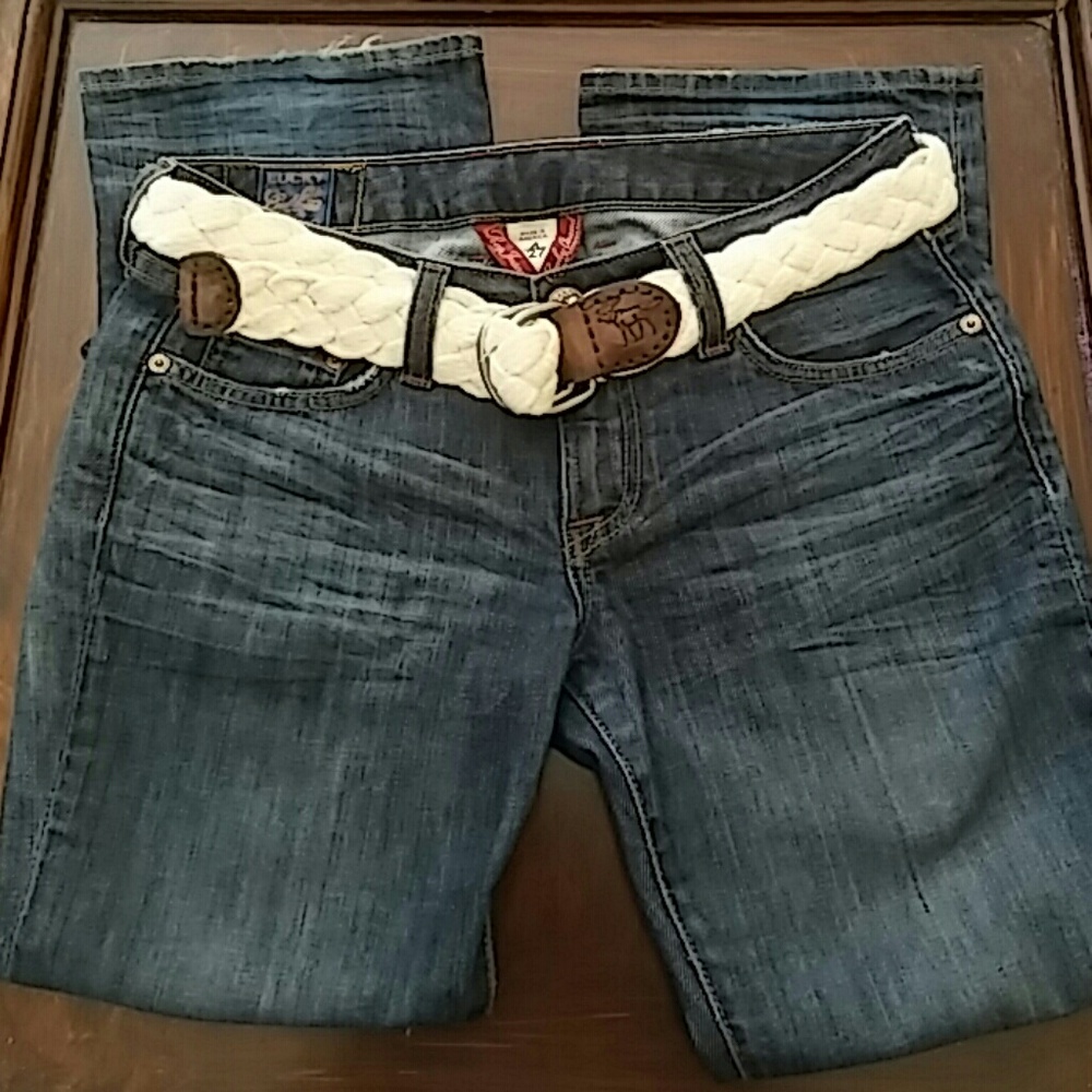 Lucky Brand blue jeans.  Regular Insean. Size 4.